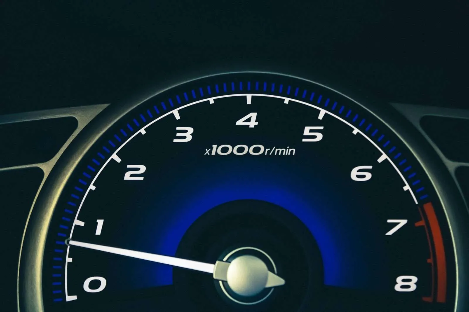 Car dashboard speedometer used as